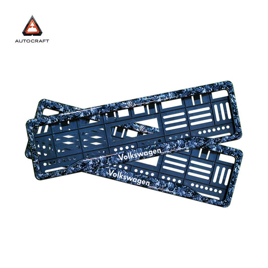 Car Number Plate Gel Frame - Volkswagen - Forged Carbon