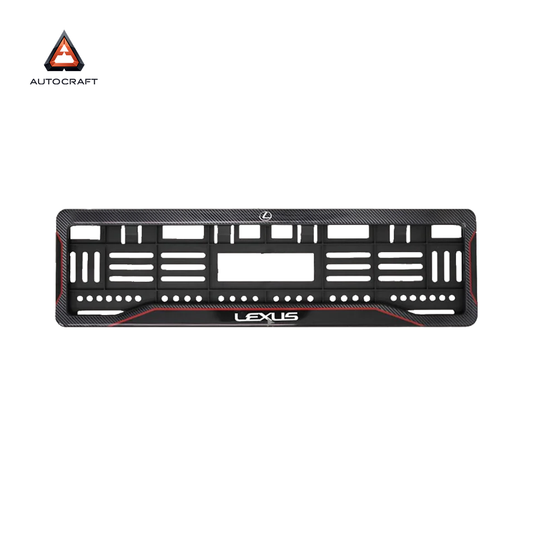 Car Number Plate Gel Frame - Lexus - Red Line