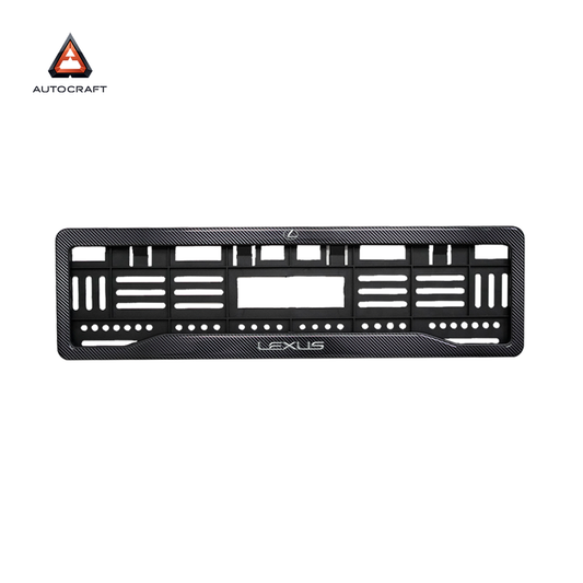 Car Number Plate Gel Frame - Lexus - Black Plain