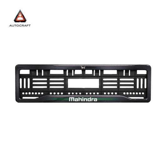 Car Number Plate Gel Frame - Mahindra - Green Line