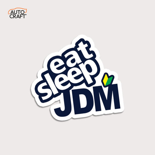 eat sleep JDM - Gel Sticker - Image 1