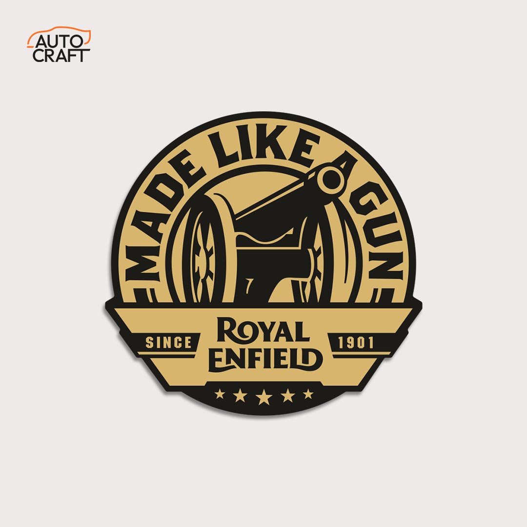 Royal Enfiled - Made like a gun - Gel Sticker - Image 1