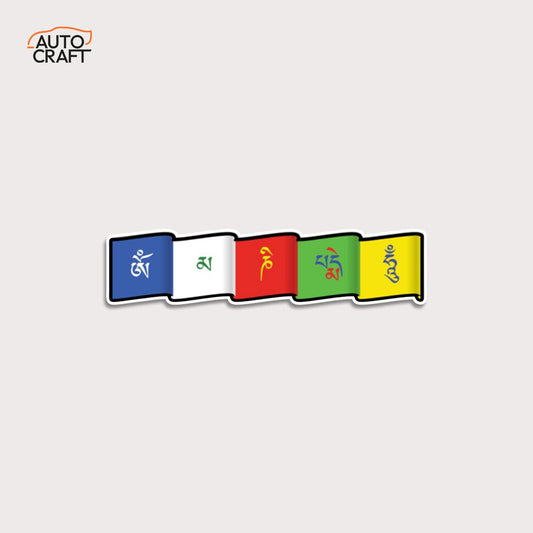Mantra flag - Gel Sticker - Image 1