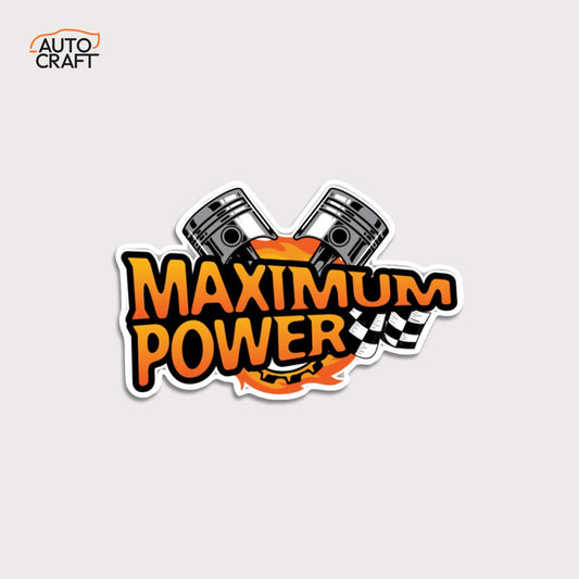 Maximum power - Gel Sticker - Image 1