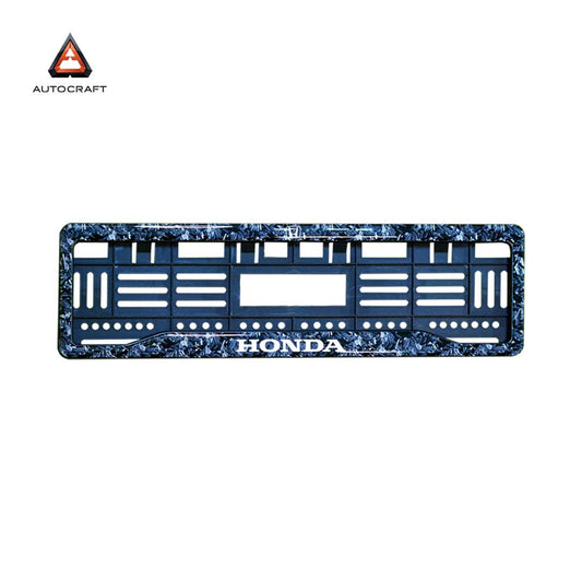 Car Number Plate Gel Frame - Honda - Forged Carbon