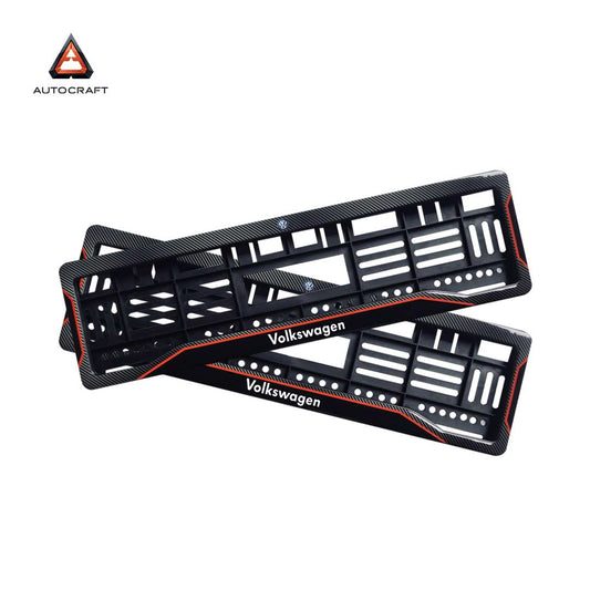 Car Number Plate Gel Frame - Volkswagen - Red Line