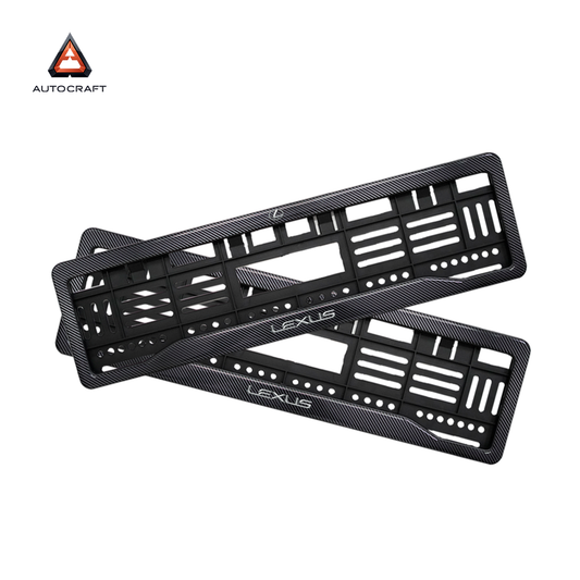 Car Number Plate Gel Frame - Lexus - Black Plain