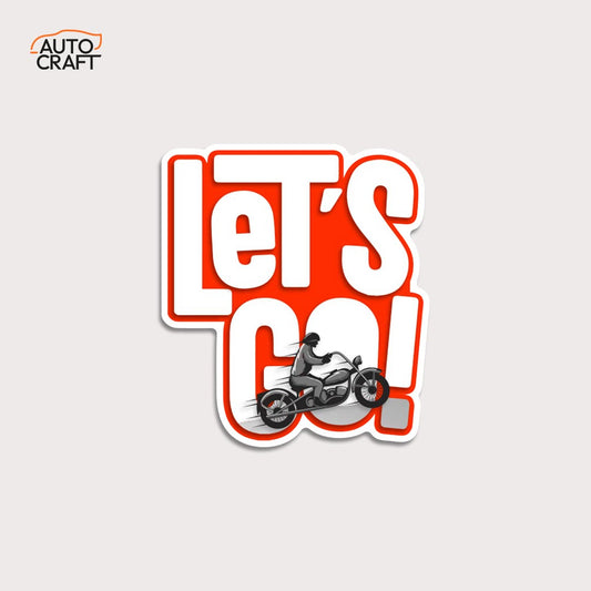 Let's Go- Gel Sticker - Image 1