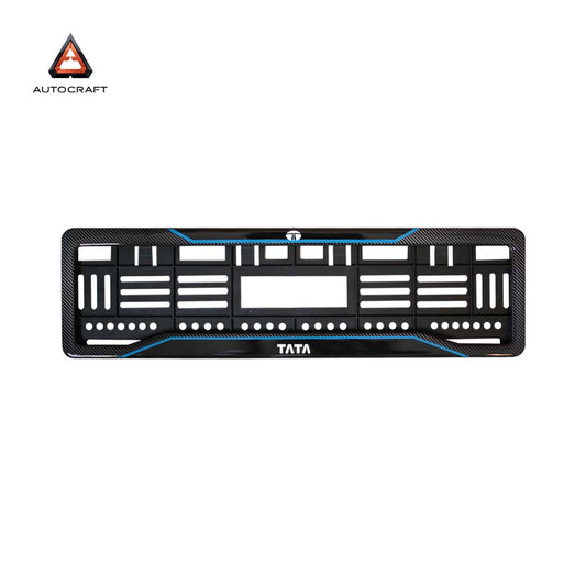 Car Number Plate Gel Frame - TATA - Blue Line