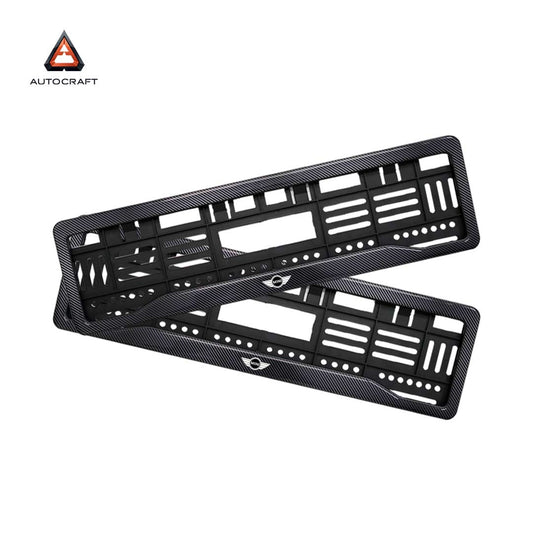 Car Number Plate Gel Frame - Mini Cooper - Black Plain