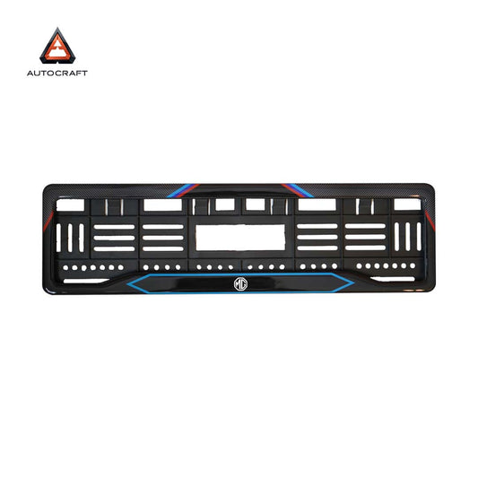 Car Number Plate Gel Frame - MG - Red and Blue Line