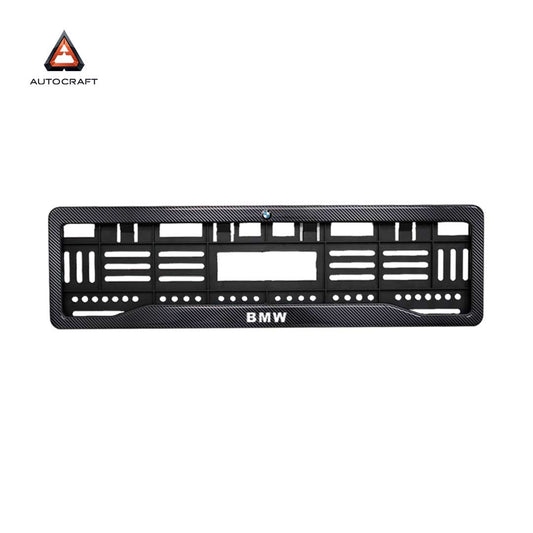 Car Number Plate Gel Frame - BMW - Black Plain