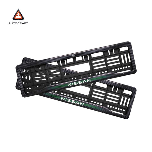 Car Number Plate Gel Frame - Nissan - Green