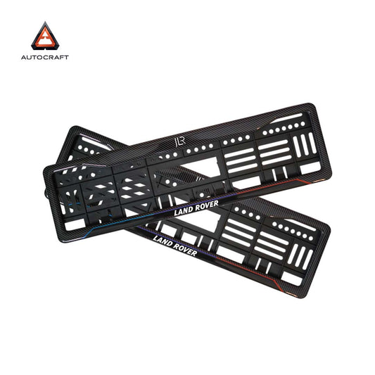 Car Number Plate Gel Frame - Land Rover - Blue and Red