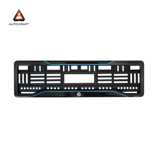 Car Number Plate Gel Frame - MG - Blue Line