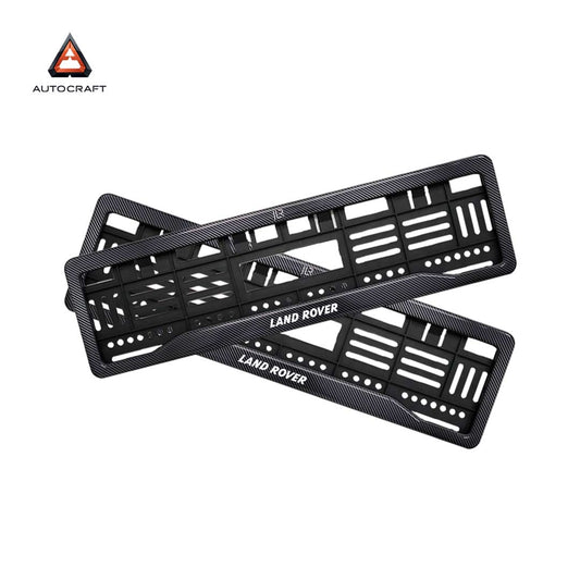 Car Number Plate Gel Frame - Land Rover - Black Plain