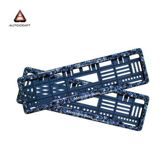 Car Number Plate Gel Frame - Benz - Forged Carbon