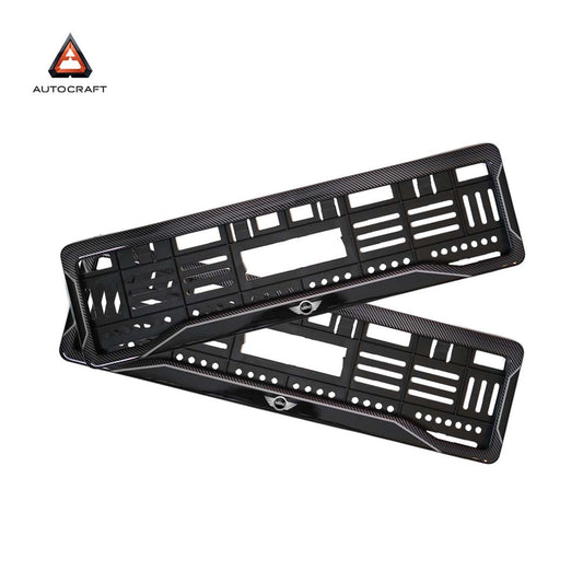 Car Number Plate Gel Frame - Mini Cooper - Black Dash