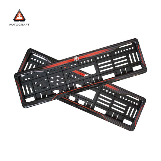 Car Number Plate Gel Frame - MG - Red Dash