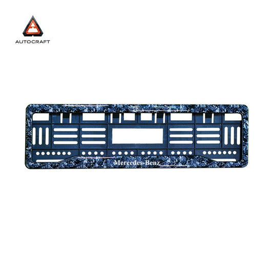 Car Number Plate Gel Frame - Benz - Forged Carbon