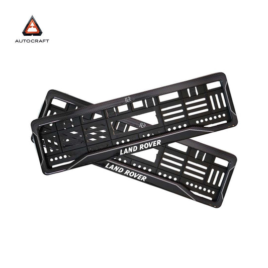 Car Number Plate Gel Frame - Land Rover - Black Dash