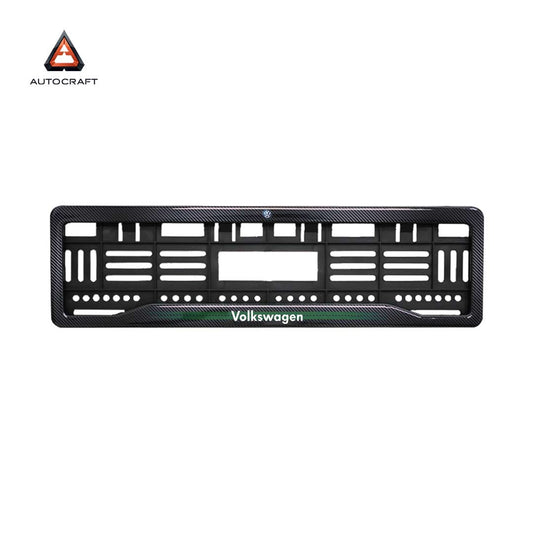 Car Number Plate Gel Frame - Volkswagen - Green Line