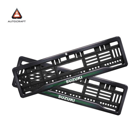 Car Number Plate Gel Frame - Suzuki - Green
