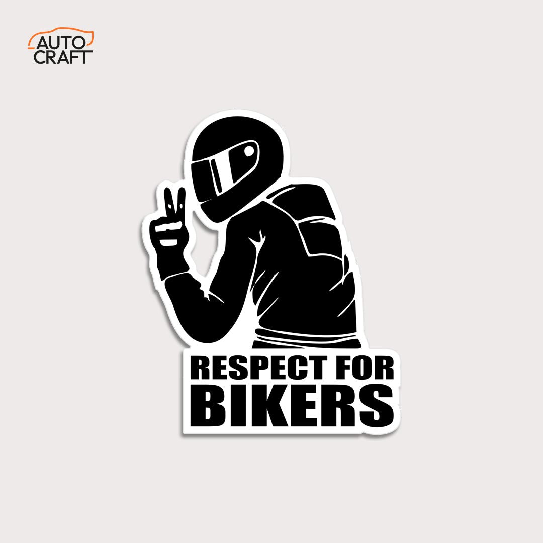 Respect for bikers - Gel Sticker - Image 1
