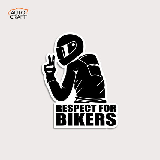 Respect for bikers - Gel Sticker - Image 1