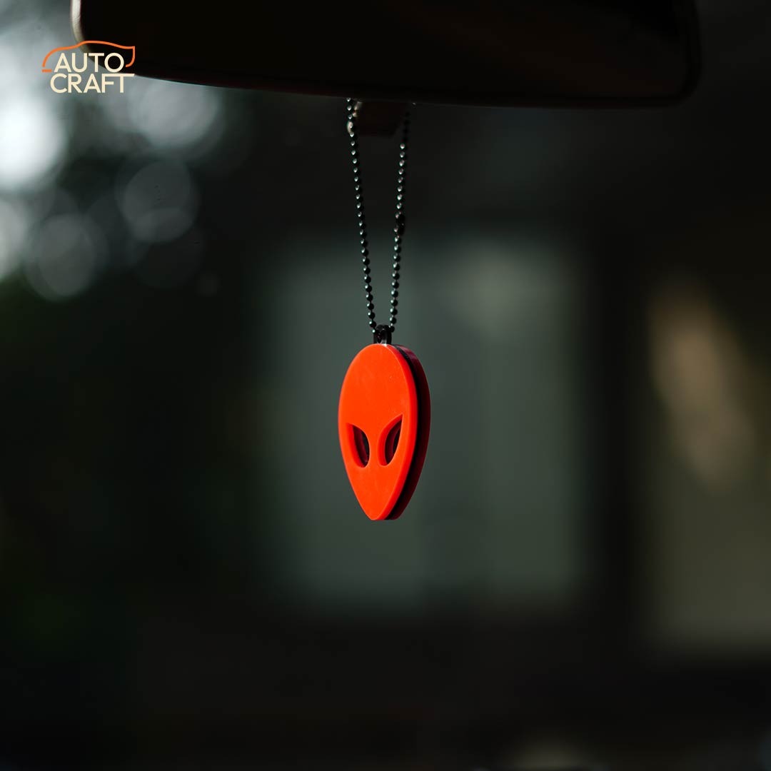 Alien Red Car Mirror Hanging - Image 2