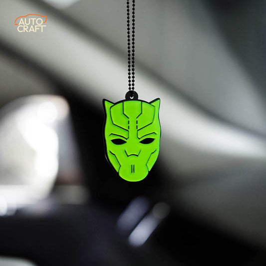 Black Panther Green Car Mirror Hanging - Image 1