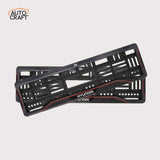 Car Number Plate Gel Frame - Hyundai - Red Line