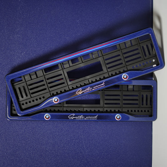 Car Number Plate Gel Frame - BMW - Bluewave Edition