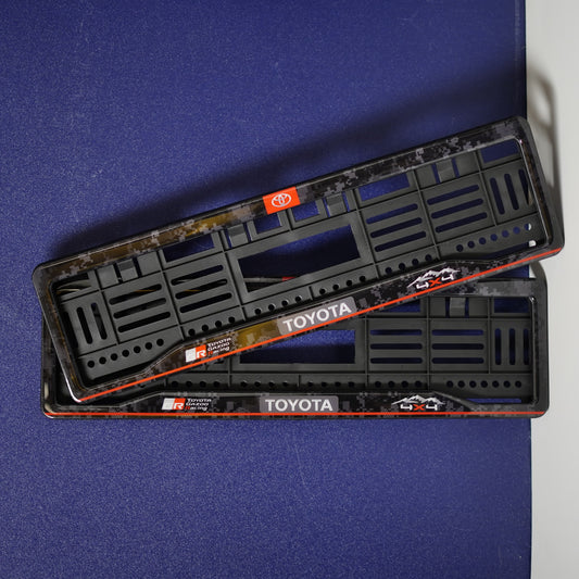 Car Number Plate Gel Frame - Toyota - GR Red Line