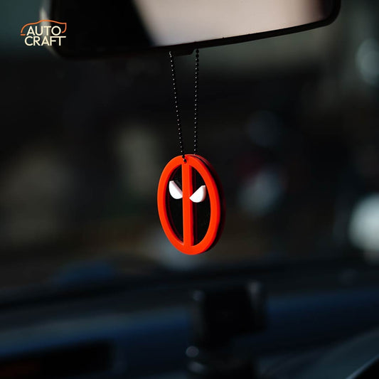 Deadpool Red Car Mirror Hanging - Image 1