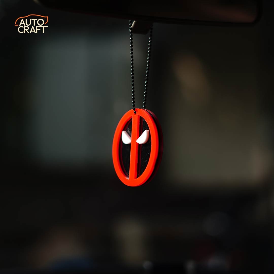 Deadpool Red Car Mirror Hanging - Image 2