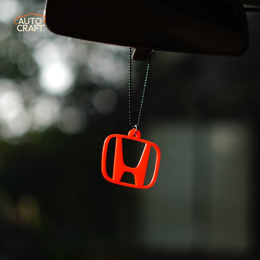 Honda Logo Red Car Mirror Hanging - Image 2