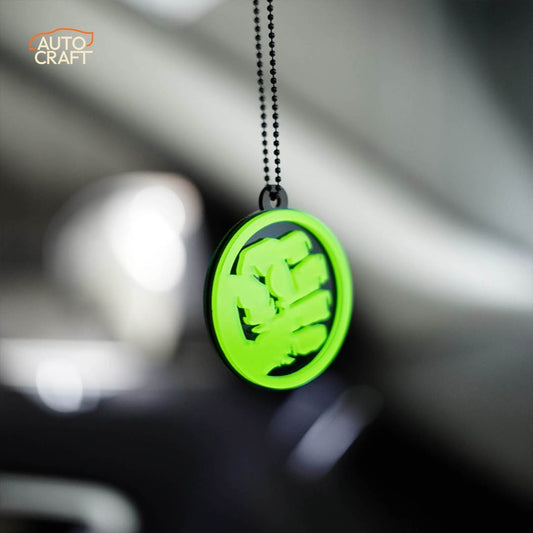 Hulk Green Car Mirror Hanging - Image 1