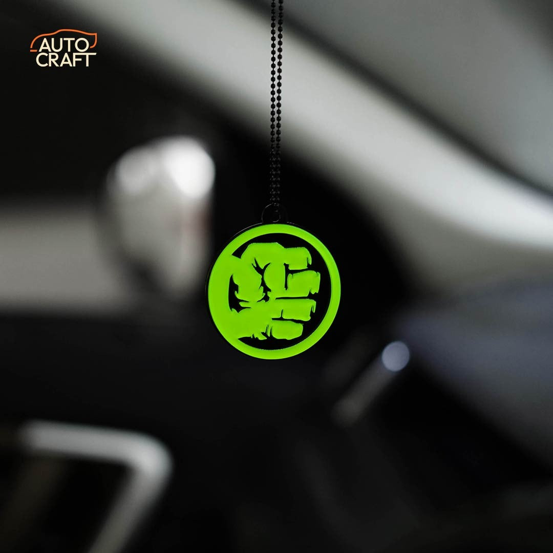 Hulk Green Car Mirror Hanging - Image 2