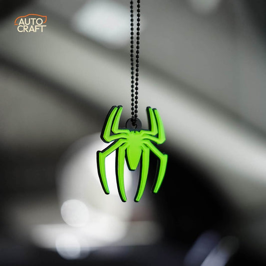 Spider Man Green Car Mirror Hanging - Image 1