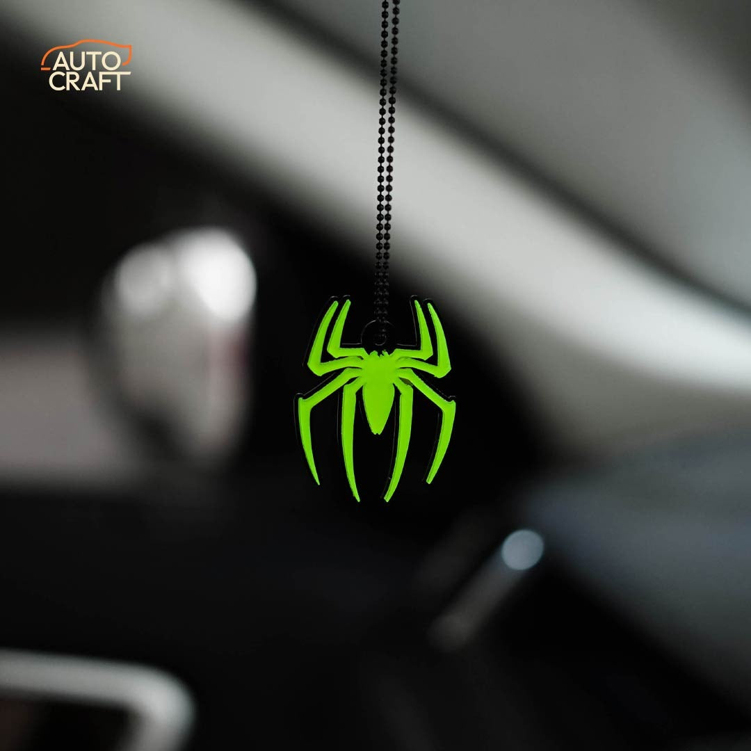 Spider Man Green Car Mirror Hanging - Image 2