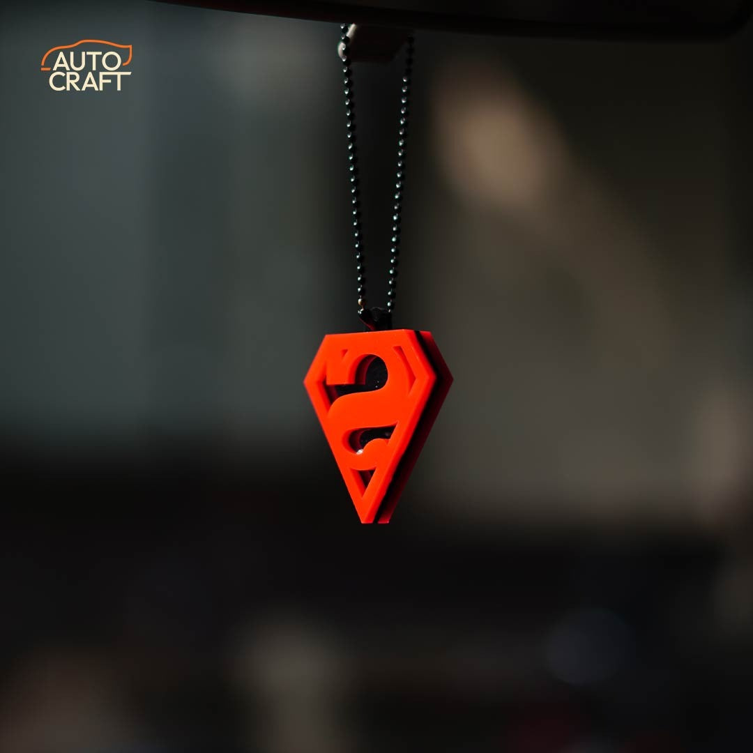 Super Man Red Car Mirror Hanging - Image 2