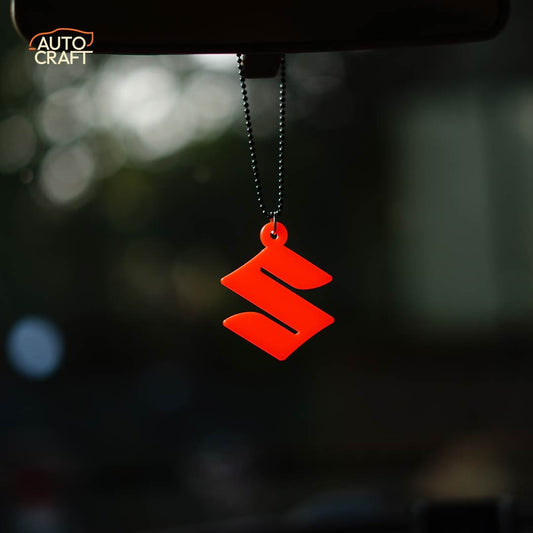 Suzuki Logo Red Car Mirror Hanging - Image 1
