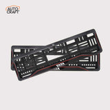 Car Number Plate Gel Frame - TATA - Red Line
