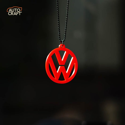 Volkswagen Logo Red Car Mirror Hanging - Image 1
