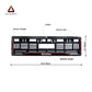 Car Number Plate Gel Frame - Skoda - Red Line