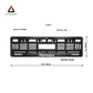 Car Number Plate Gel Frame - Mahindra - Green Line