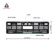 Car Number Plate Gel Frame - Mahindra - Green Line thumbnail
