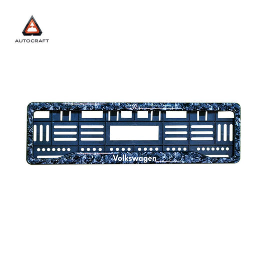Car Number Plate Gel Frame - Volkswagen - Forged Carbon