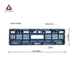 Car Number Plate Gel Frame - KIA - Forged Carbon